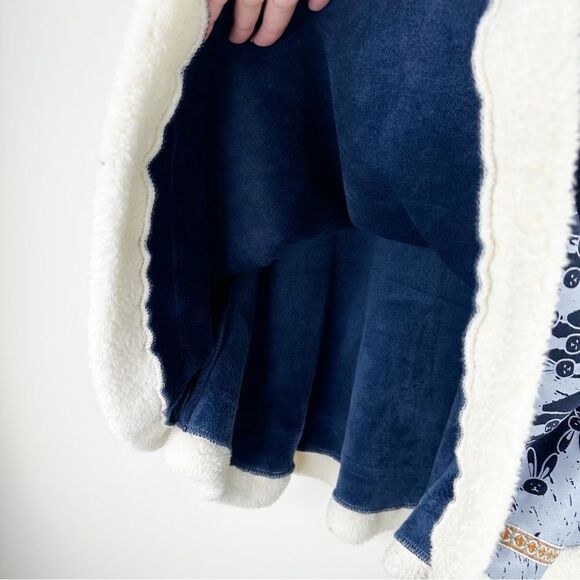 Japanese Style Mori Girl Cute Cartoon Rabbit Ear Loose Cozy Lined Hooded‎ Cape - Picture 10 of 12